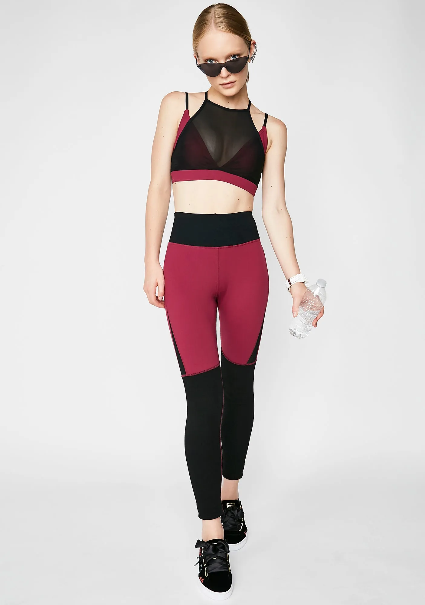 Merlot Over It Leggings sold by Dolls Kill product image thumbnail 5
