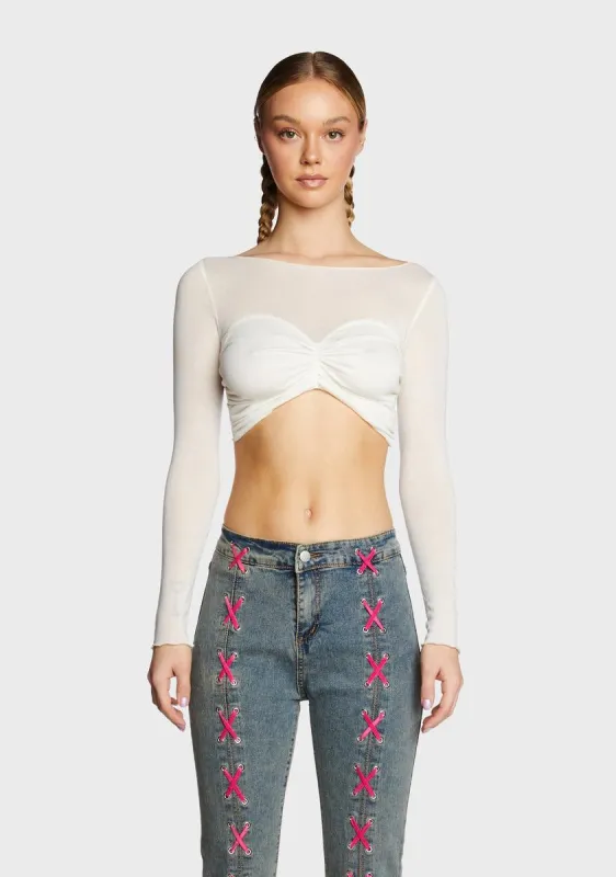 Whip Twist Crop Top sold by Dolls Kill