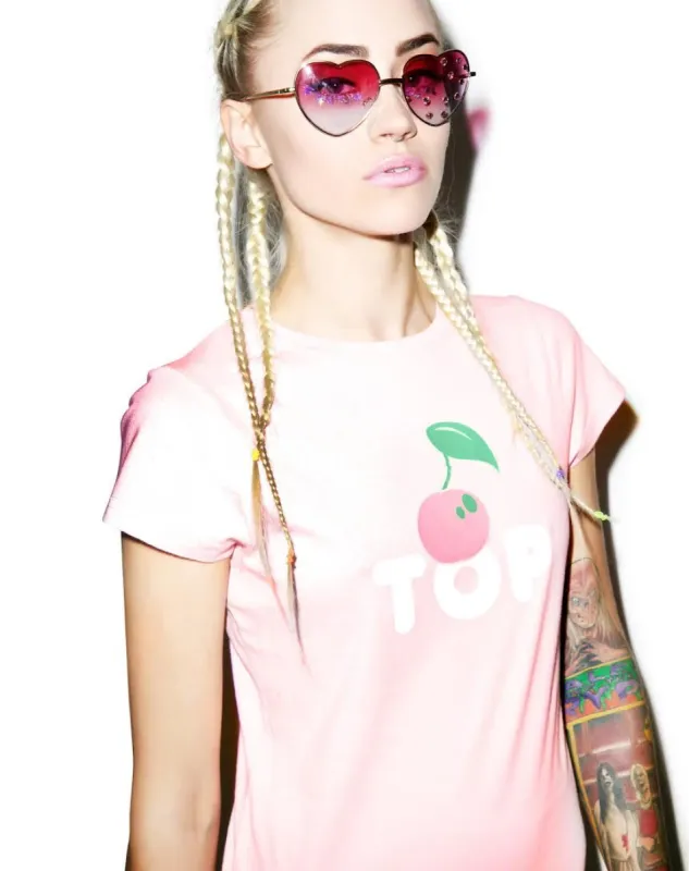 Cherry Tee sold by Dolls Kill