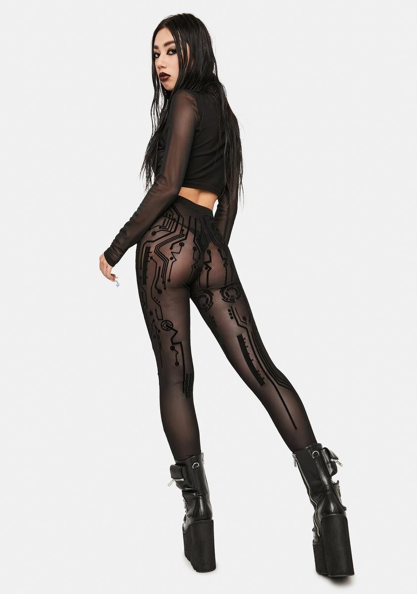 Circuit Mesh Pants sold by Dolls Kill product image thumbnail 4