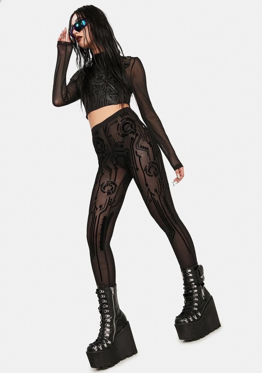 Circuit Mesh Pants sold by Dolls Kill product image thumbnail 2