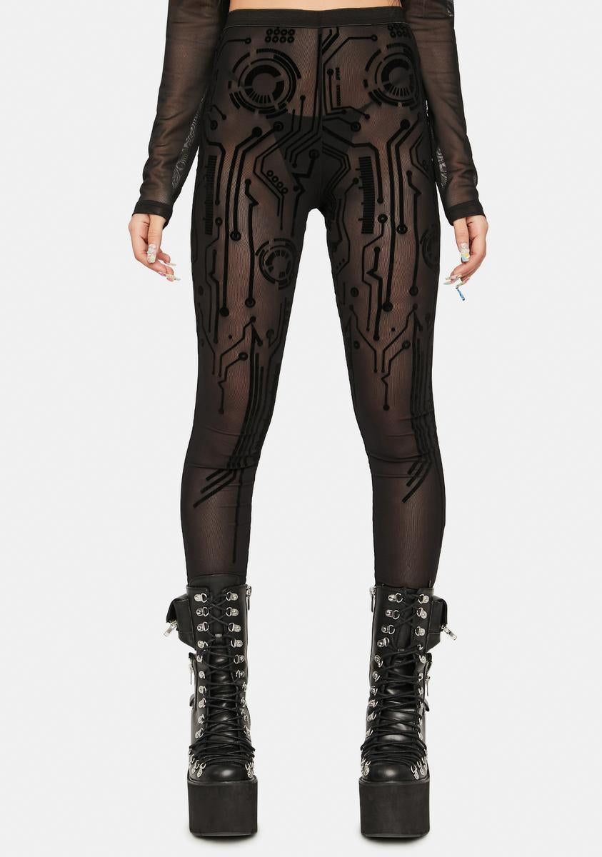 Circuit Mesh Pants sold by Dolls Kill