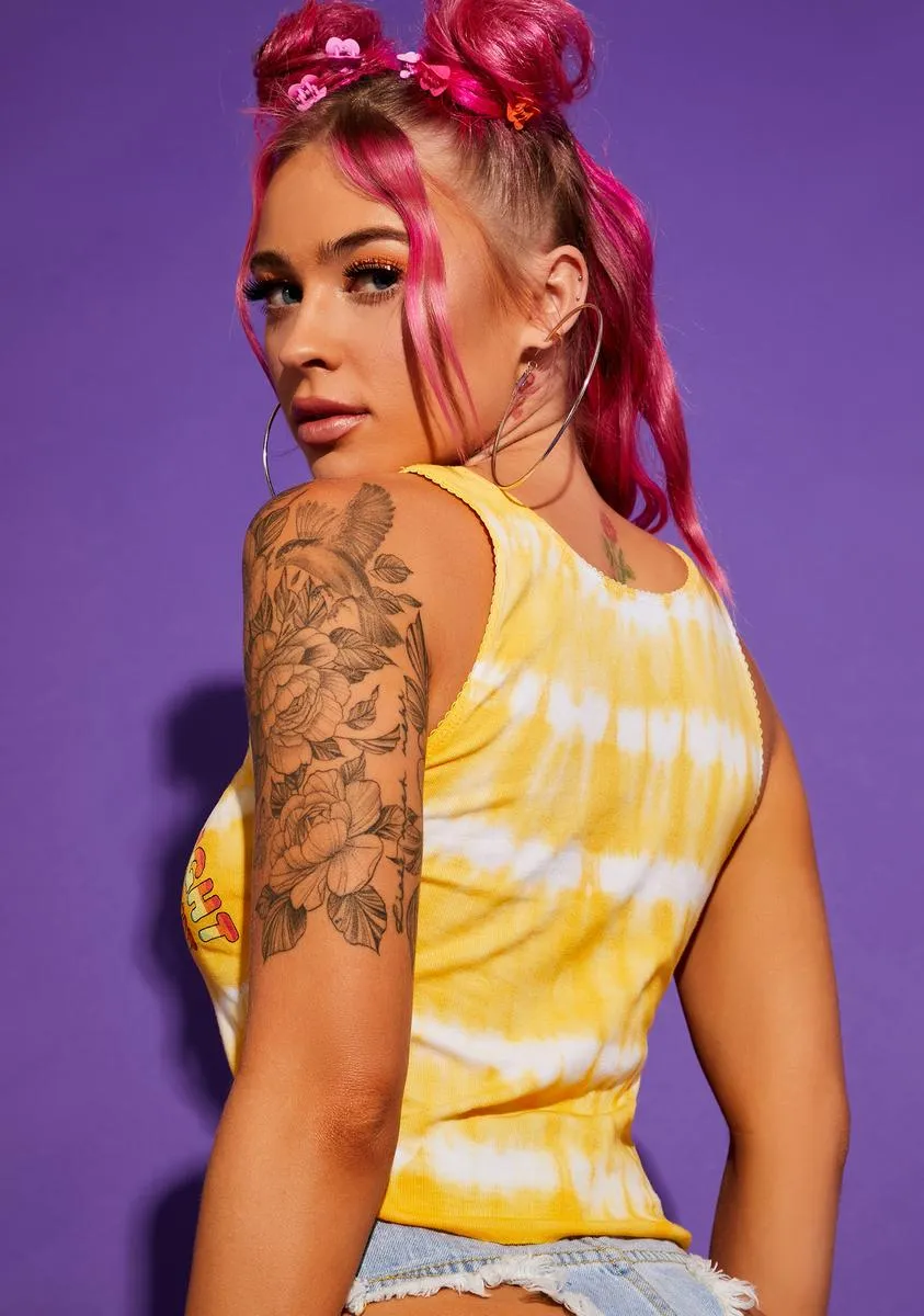 Can't Think Straight Tie Dye Crop Top sold by Dolls Kill product image thumbnail 4