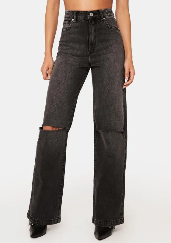 Cindy Rip 94 High & Wide Jeans sold by Dolls Kill