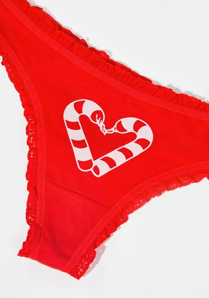 Red Christmas And Chill Thong sold by Dolls Kill product image thumbnail 2