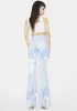 Sky Thx 4 The Mems Flared Pants sold by Dolls Kill