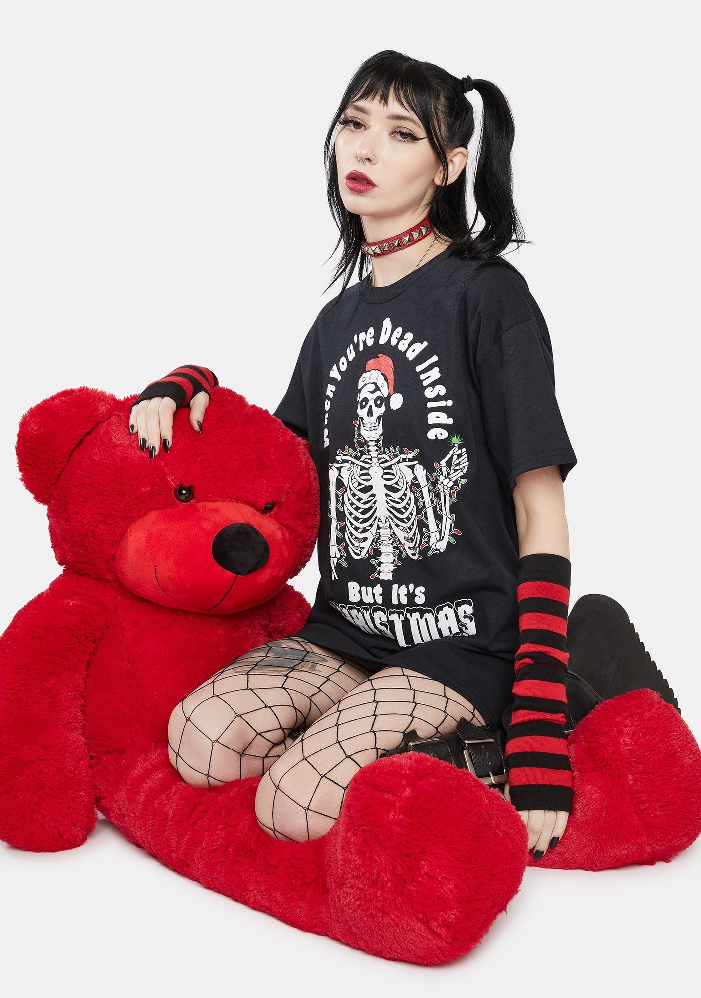 Dead Inside Christmas Graphic Tee sold by Dolls Kill product image thumbnail 2