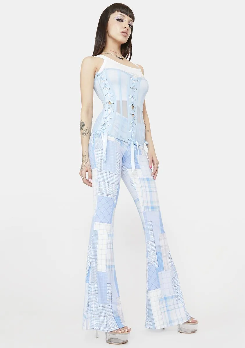 Sky Thx 4 The Mems Flared Pants sold by Dolls Kill product image thumbnail 2