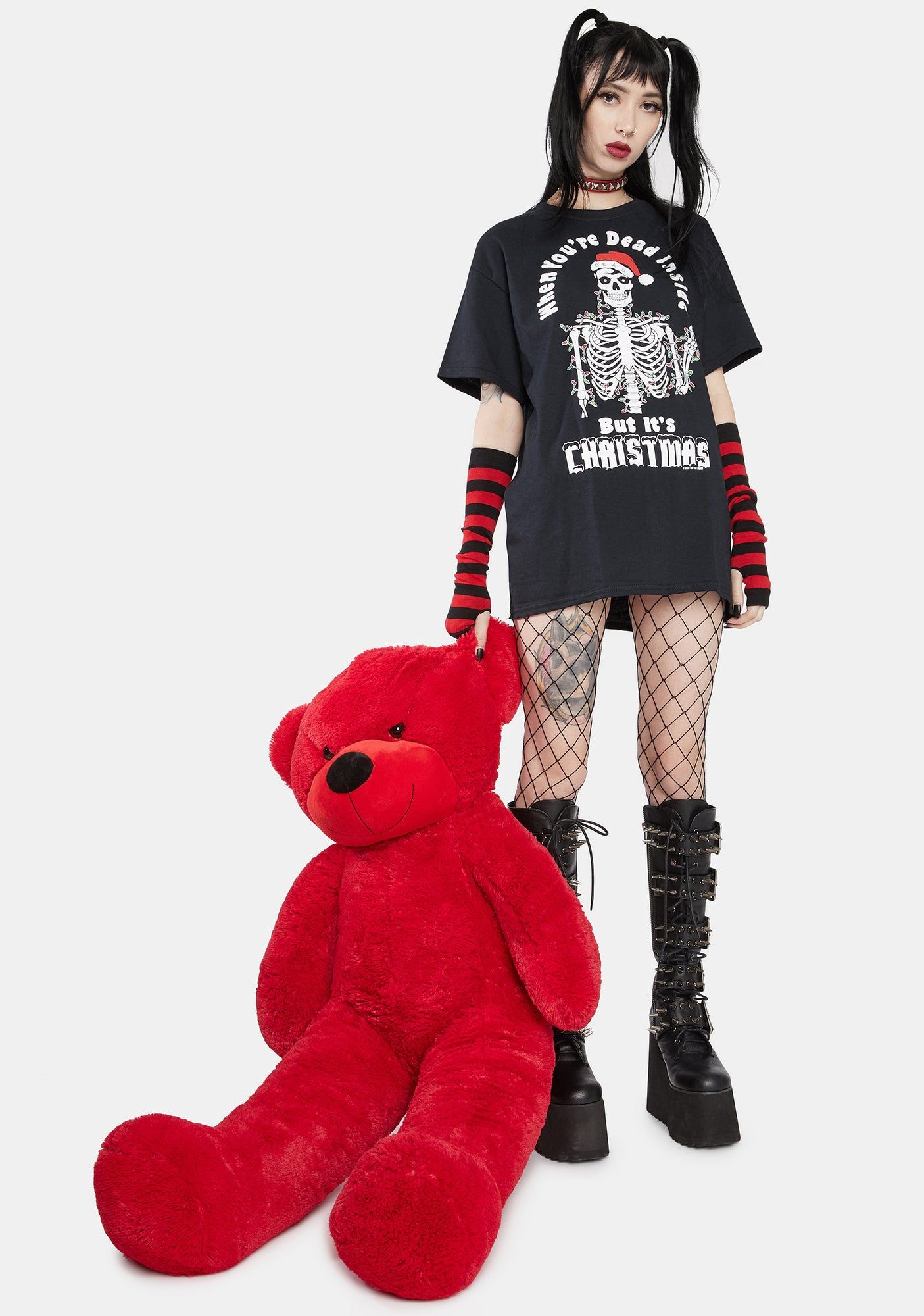 Dead Inside Christmas Graphic Tee sold by Dolls Kill product image thumbnail 3