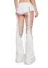 Pitch Denim Shorts With Chaps sold by Dolls Kill