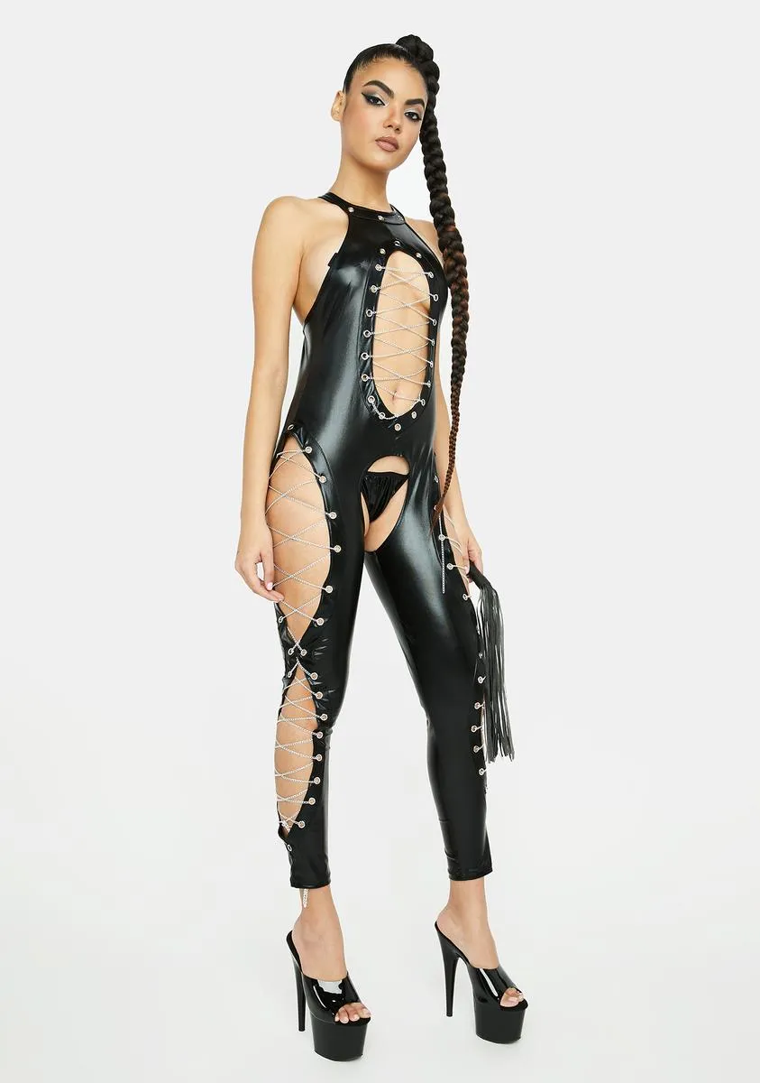 Chain Cutout Jumpsuit sold by Dolls Kill