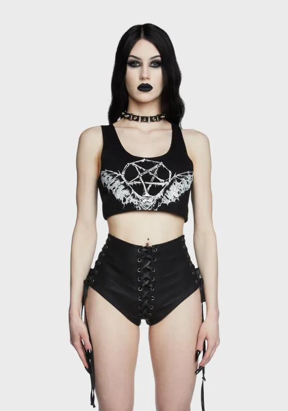 Lurking Shadows Graphic Tank sold by Dolls Kill