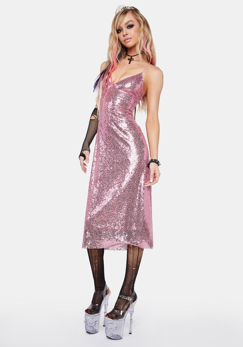 Rose Sequin Midi Dress sold by Dolls Kill product image thumbnail 2