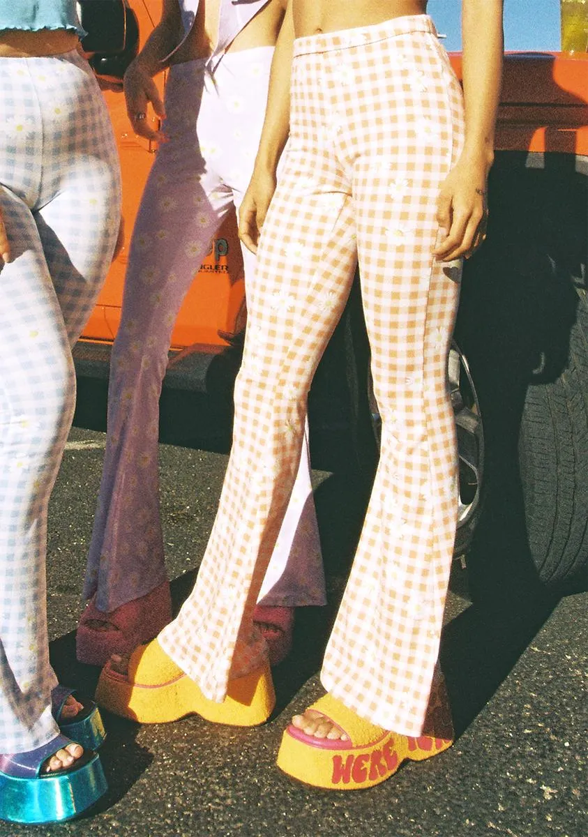 Amber Get Your Fix Flare Pants sold by Dolls Kill