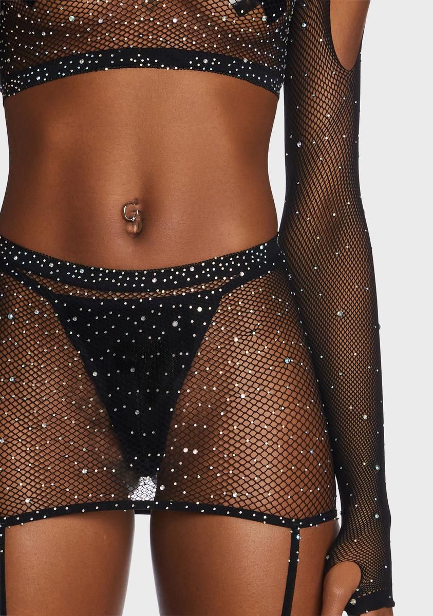 Can't Be Me Fishnet Bodystocking Set sold by Dolls Kill product image thumbnail 2