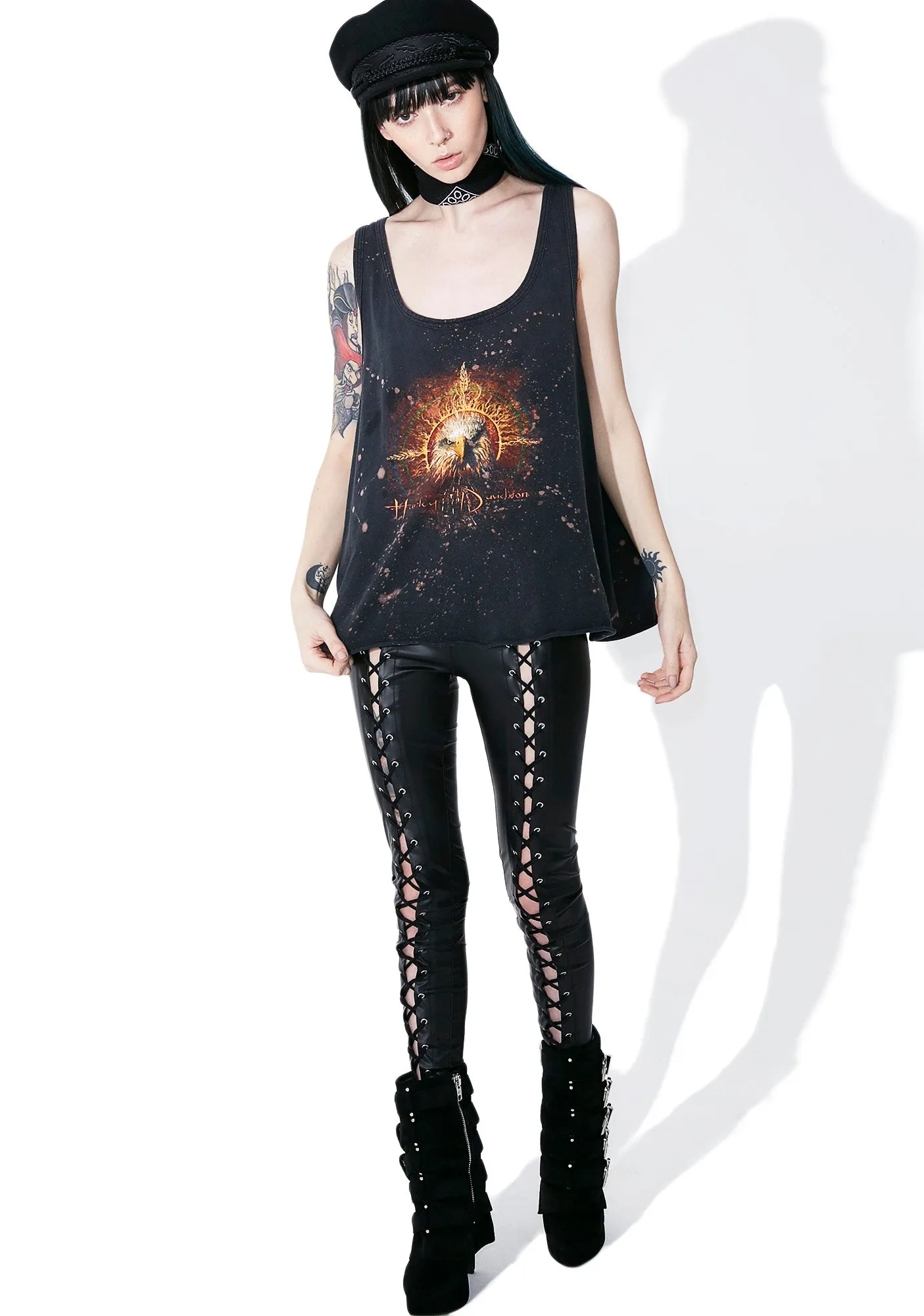 Vintage '96 Harley Davidson Tank sold by Dolls Kill product image thumbnail 2