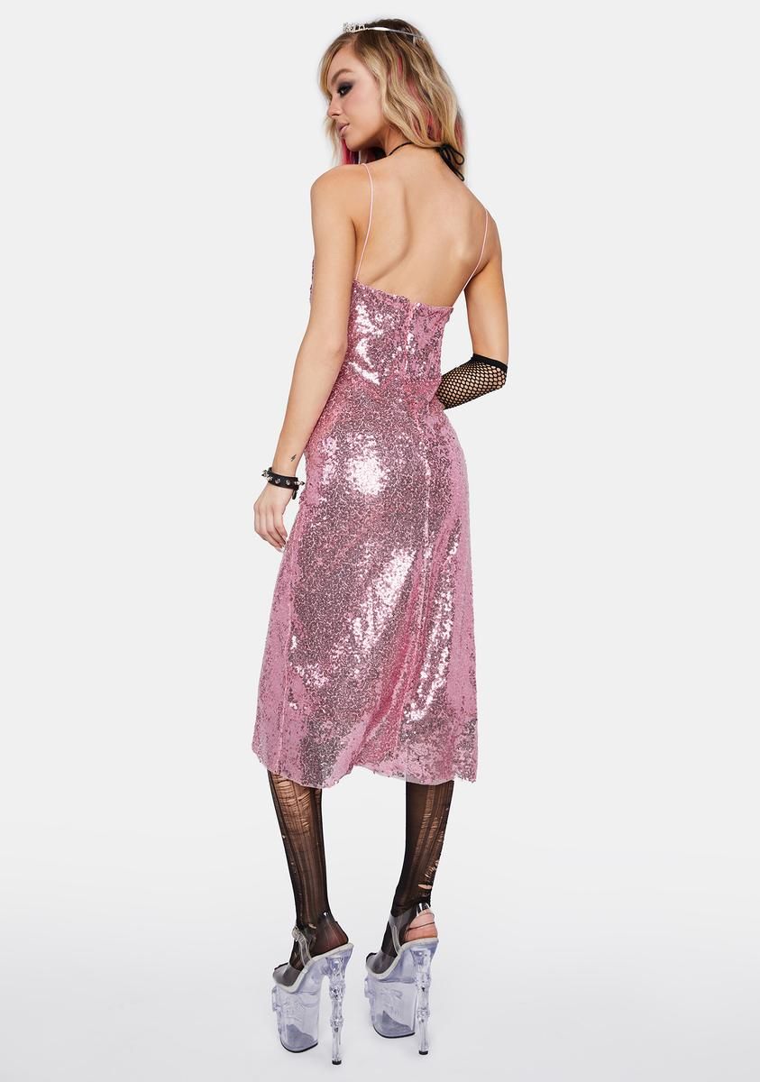 Rose Sequin Midi Dress sold by Dolls Kill product image thumbnail 4