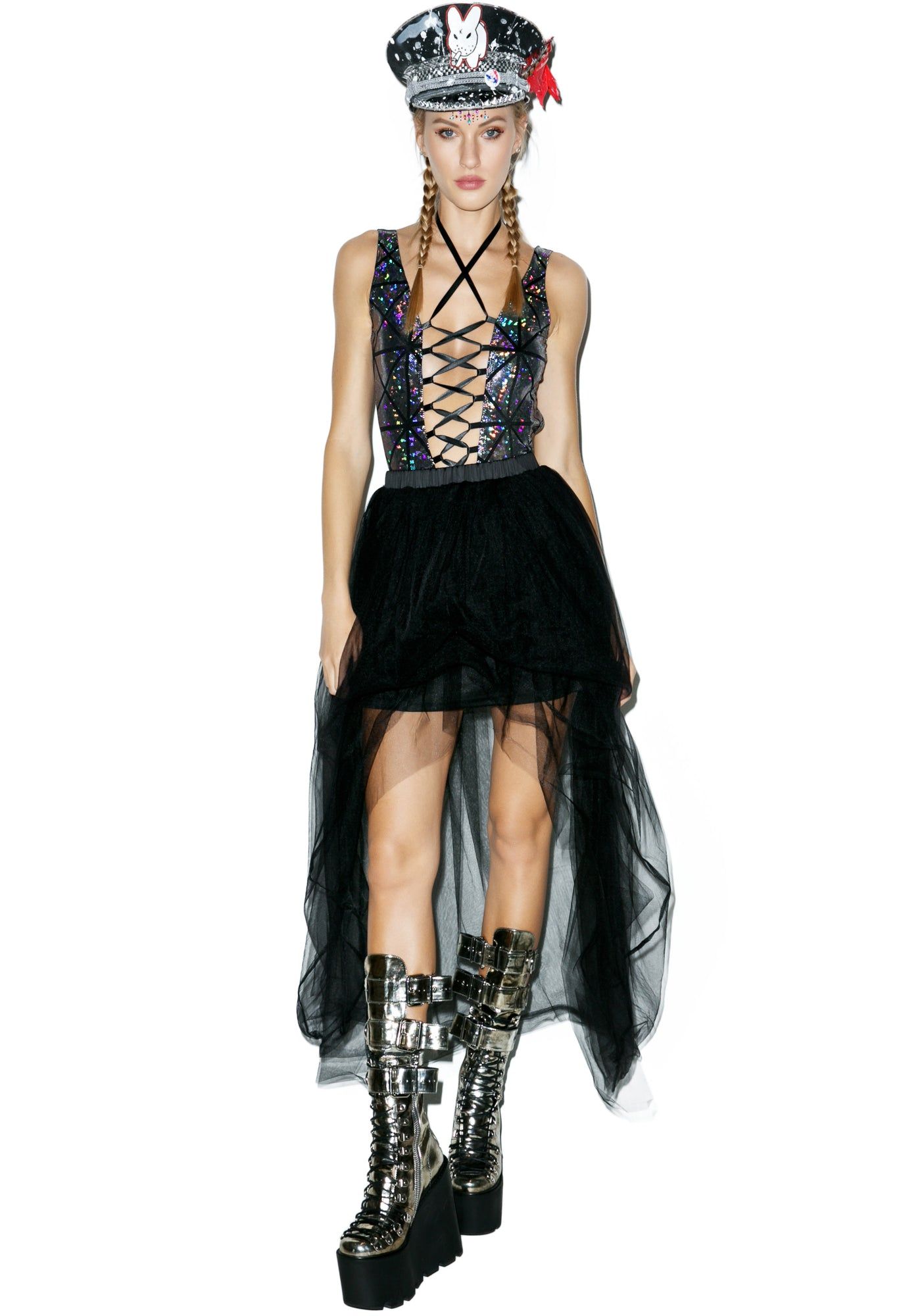 Tulle Destinations High-Low Maxi sold by Dolls Kill product image thumbnail 4