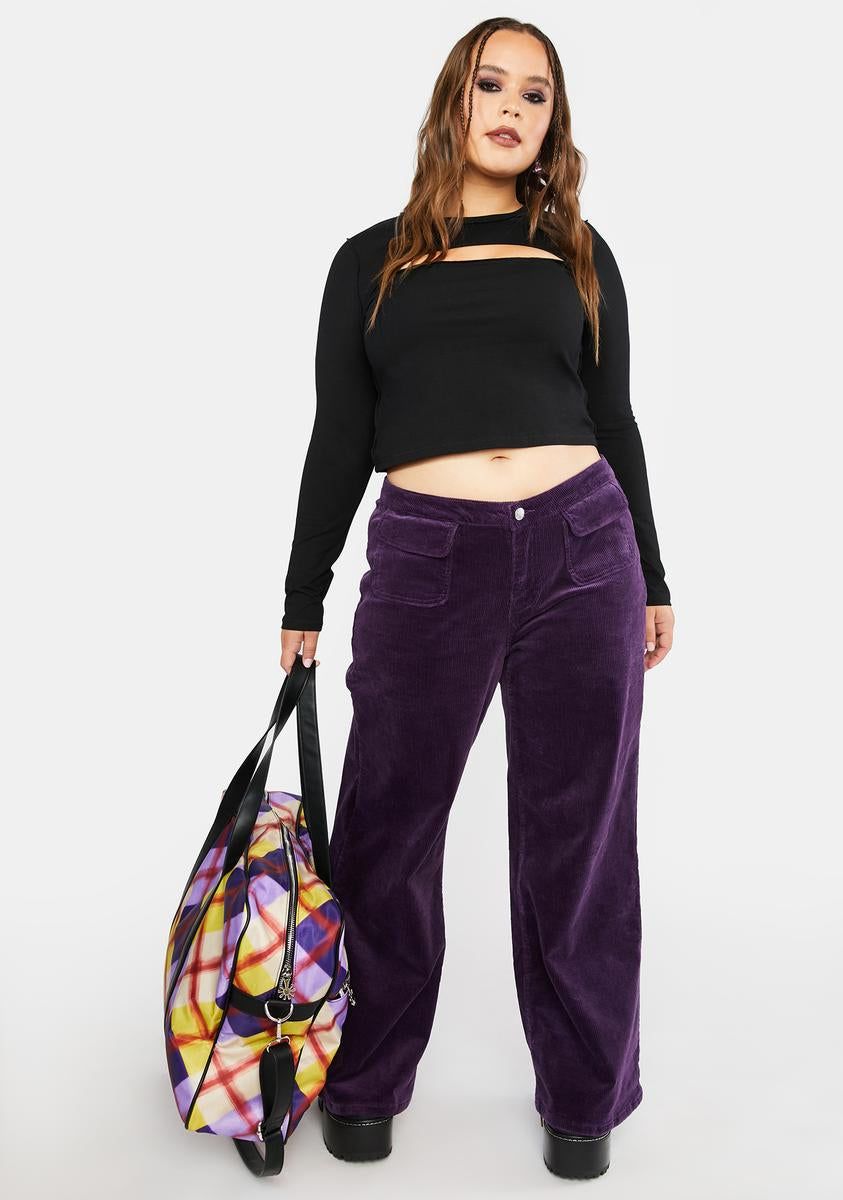 We Just Wanna Rock Corduroy Pants sold by Dolls Kill product image thumbnail 3