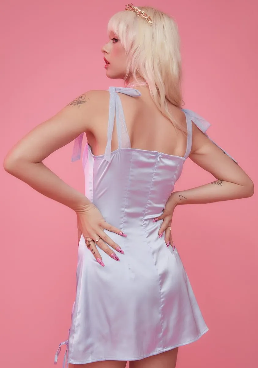 Form Fleeting Satin Lace Up Mini Dress sold by Dolls Kill product image thumbnail 4