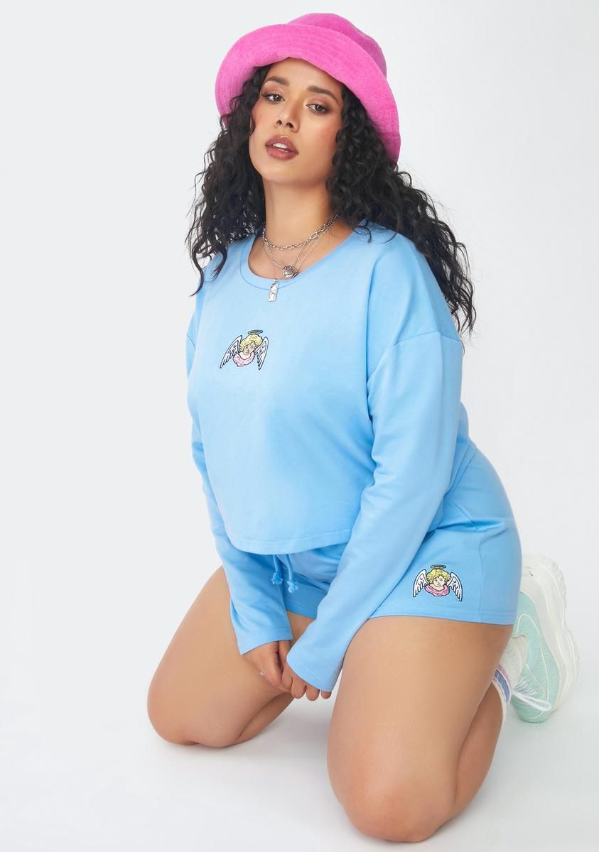 Plus Beautiful Illusion Shorts Set sold by Dolls Kill product image thumbnail 2