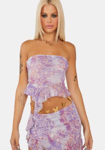 Wisterial Mesh Tube Top sold by Dolls Kill
