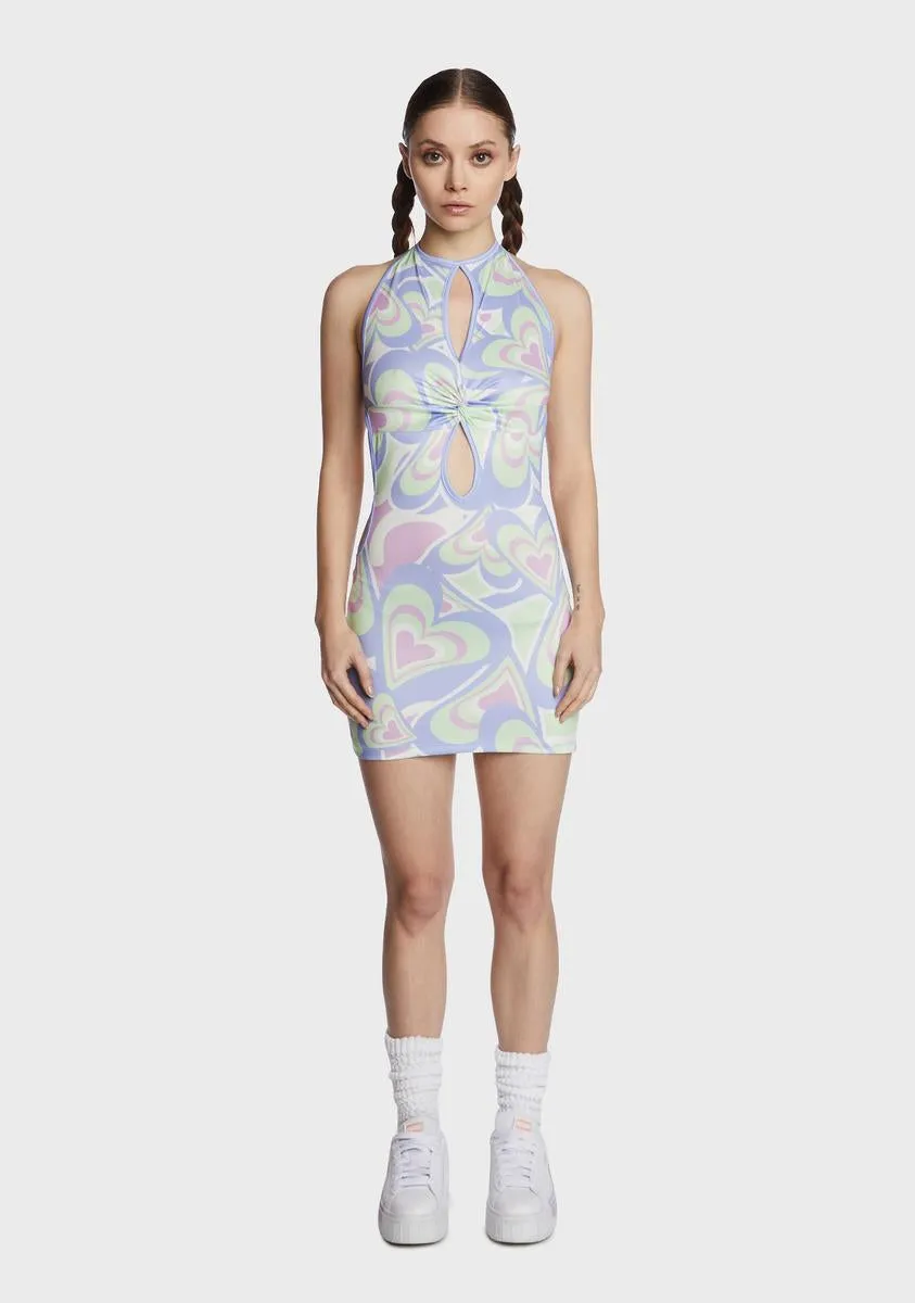 Heart Print Cut Out Dress sold by Dolls Kill product image thumbnail 4