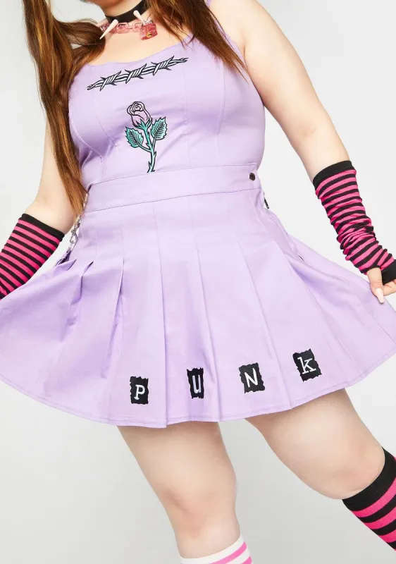 Plus Tacks For Snacks Embroidered Skirt sold by Dolls Kill