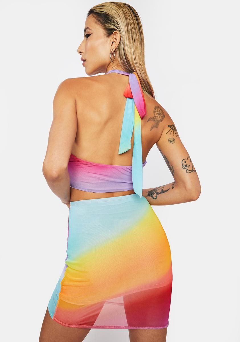 Top Tier Mesh Skirt Set sold by Dolls Kill product image thumbnail 4