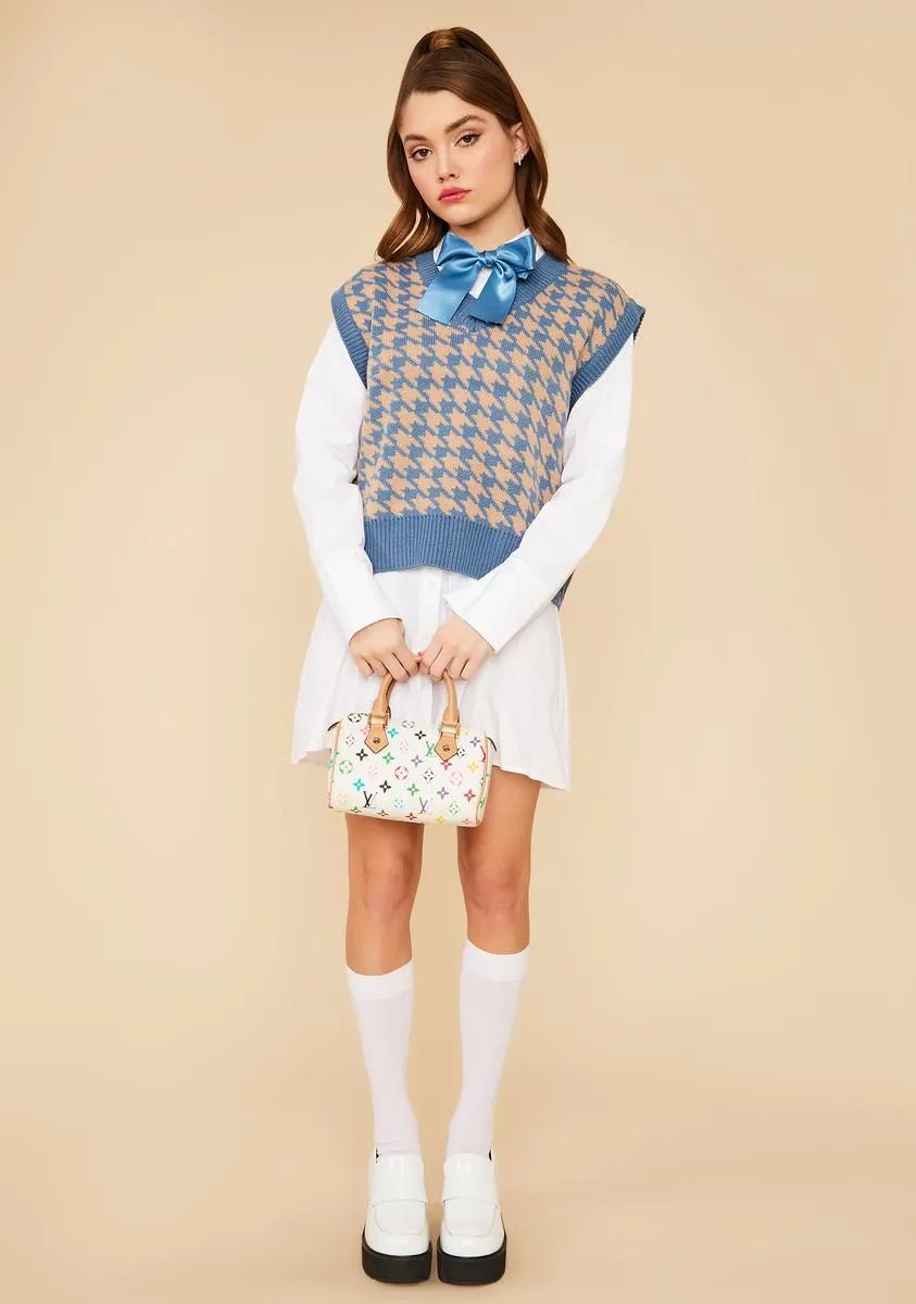 Pool Somebody Told Me Houndstooth Sweater Vest sold by Dolls Kill product image thumbnail 3