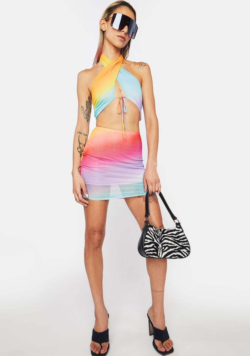 Top Tier Mesh Skirt Set sold by Dolls Kill product image thumbnail 3