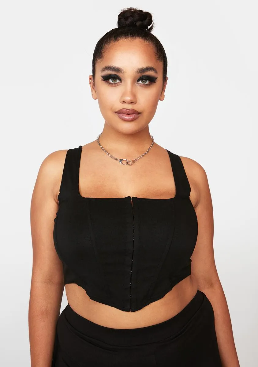 Plus In My Pocket Corset Top sold by Dolls Kill