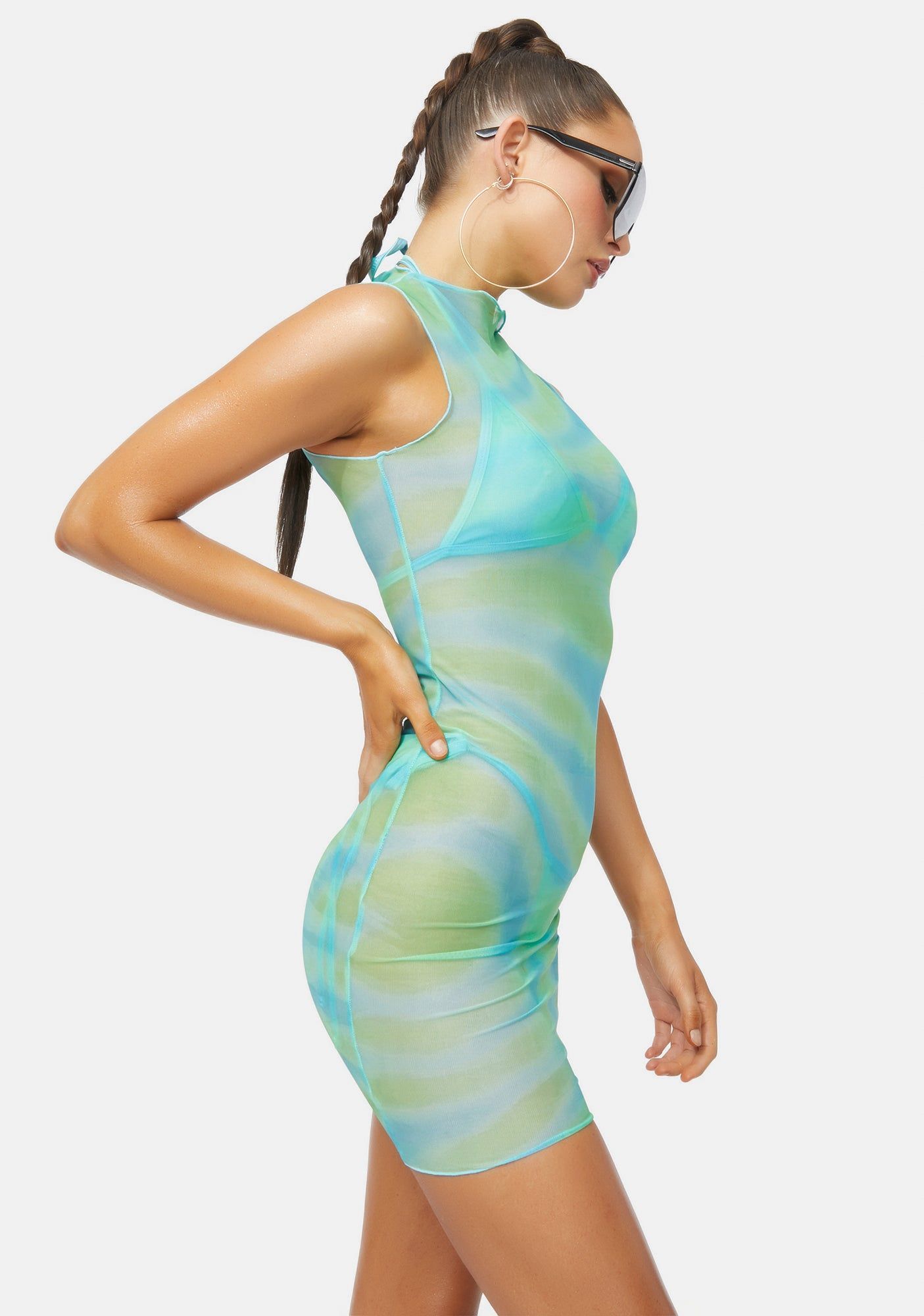 Helena Net Mesh Dress sold by Dolls Kill product image thumbnail 2