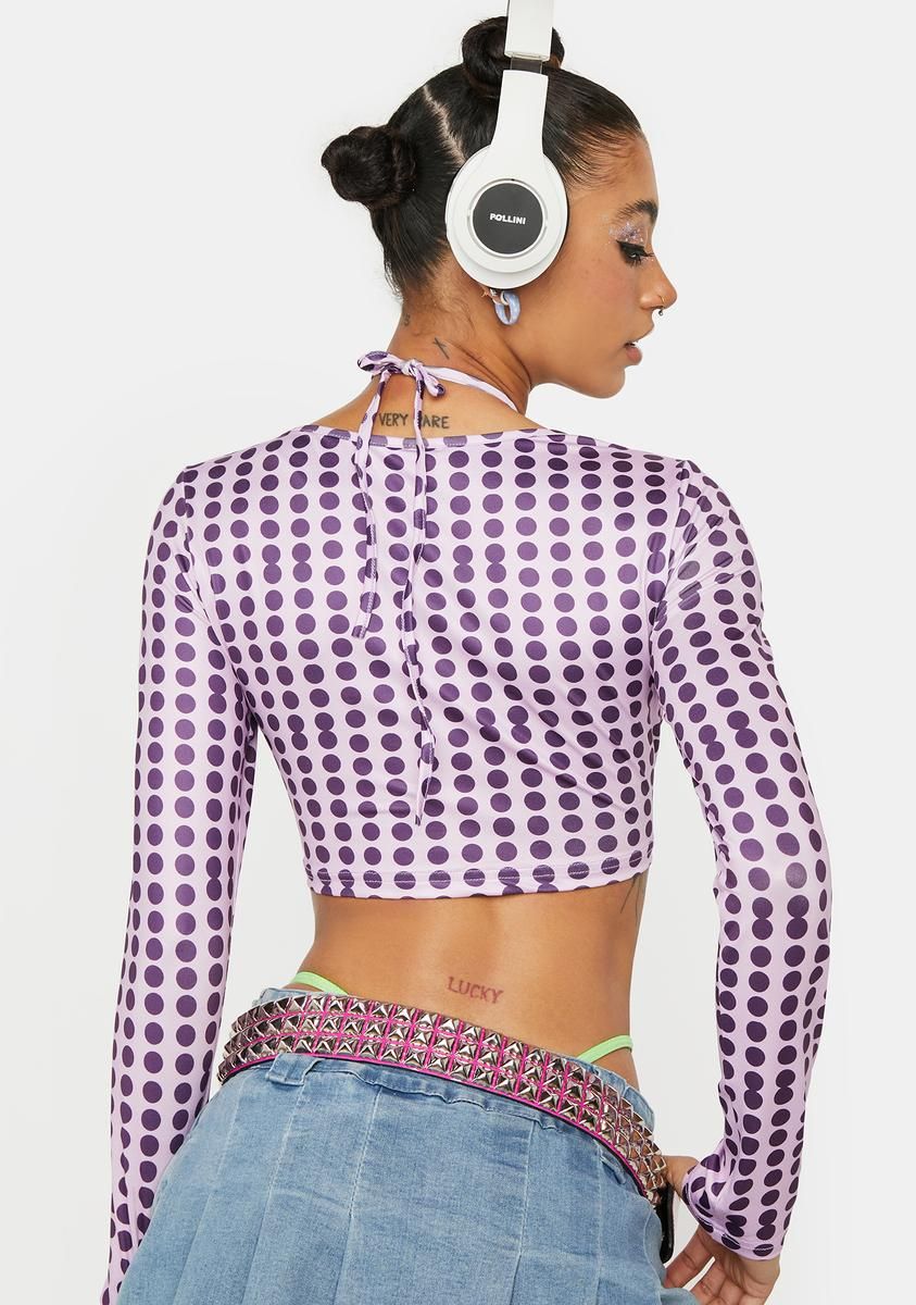 Deep House Hottie Crop Top sold by Dolls Kill product image thumbnail 4