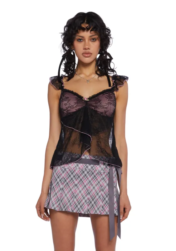 Send My Love Lace Top sold by Dolls Kill