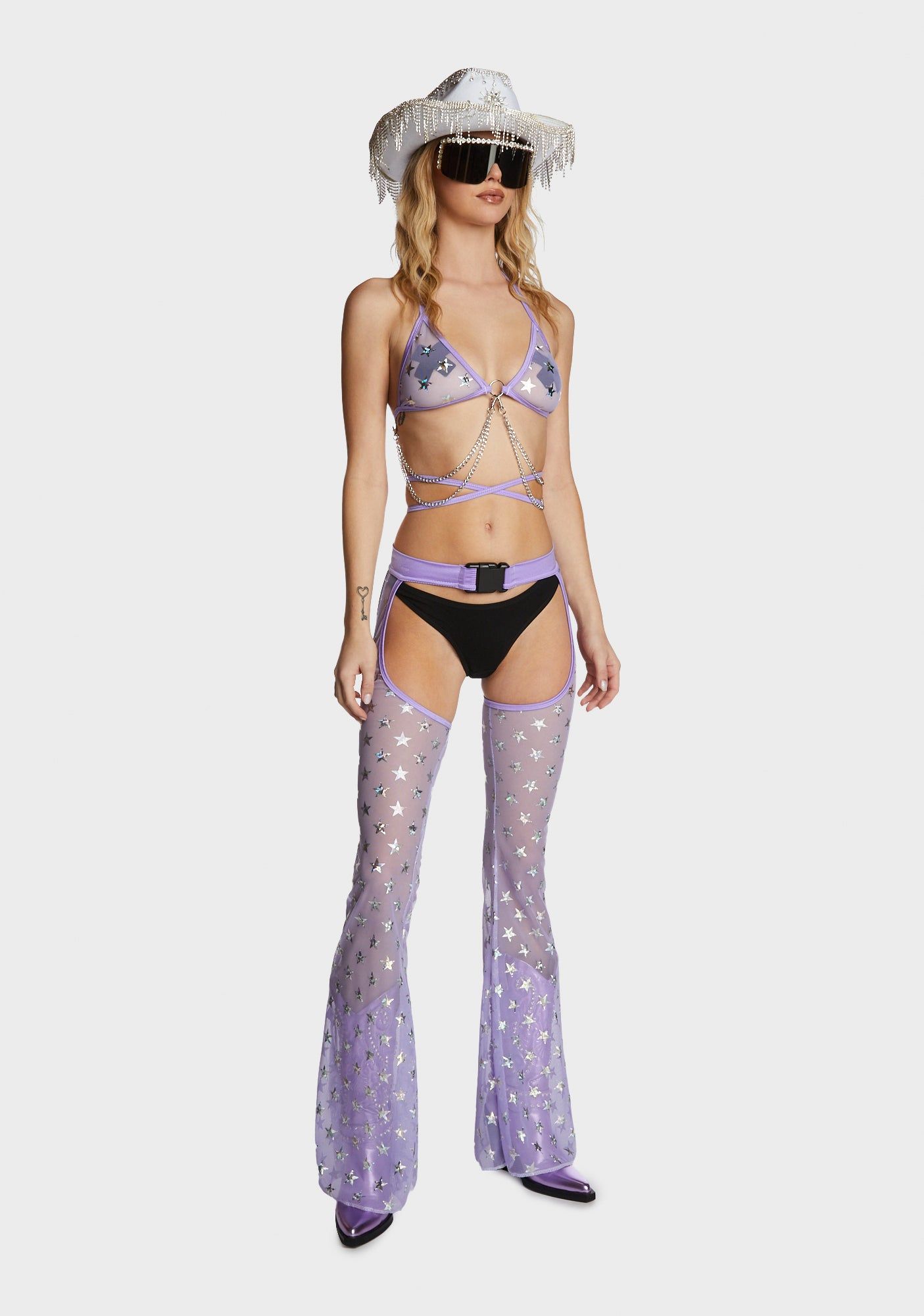 Glamour Shine Halter Skirt Set sold by Dolls Kill product image thumbnail 3