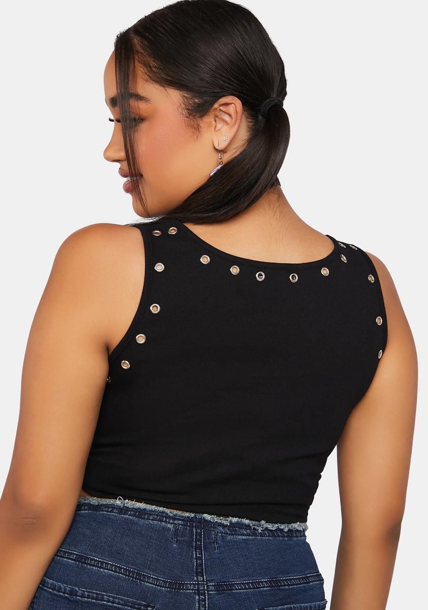 Plus Texas Fold'em Rhinestone Crop Tank sold by Dolls Kill product image thumbnail 4