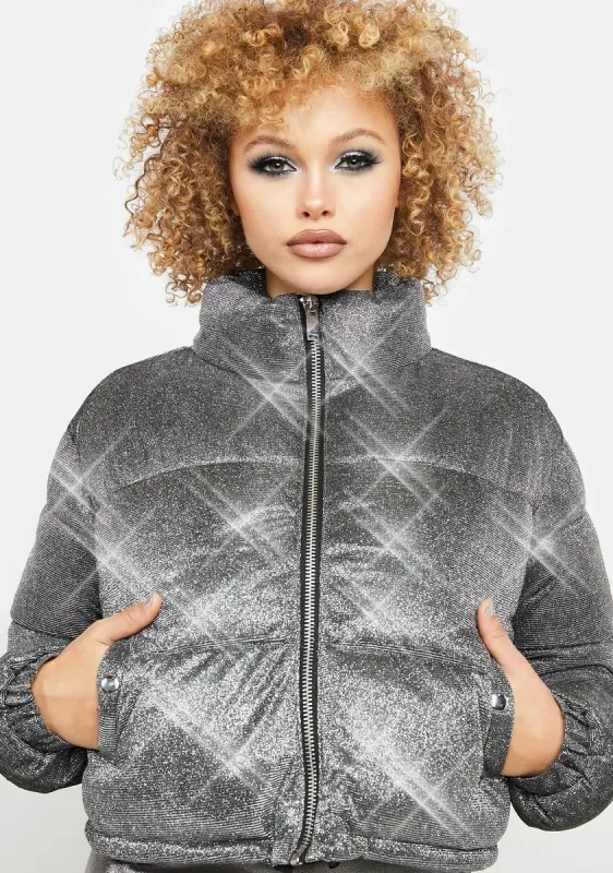 Tundra Tamer Sparkle Puffer Jacket sold by Dolls Kill
