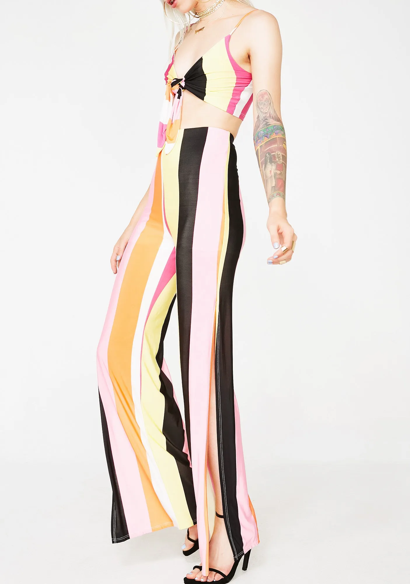 I Like It Striped Set sold by Dolls Kill product image thumbnail 3