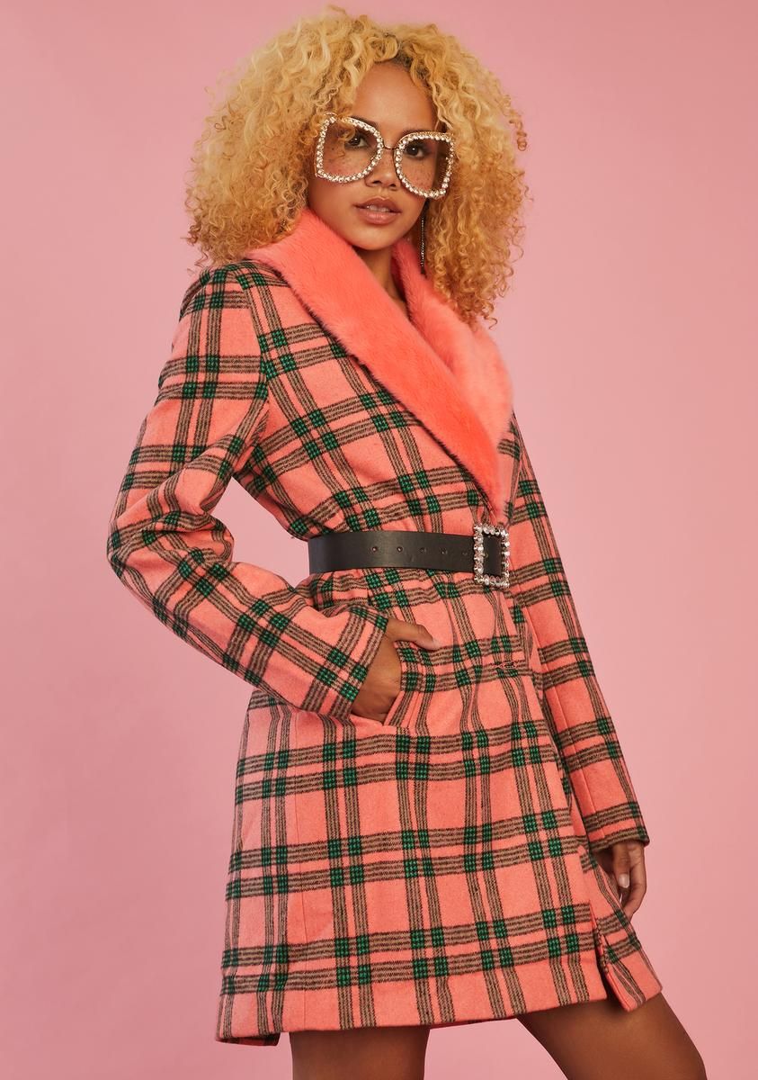 Antique Angel Plaid Peacoat sold by Dolls Kill product image thumbnail 2