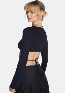 Trending Topic Crop Top sold by Dolls Kill