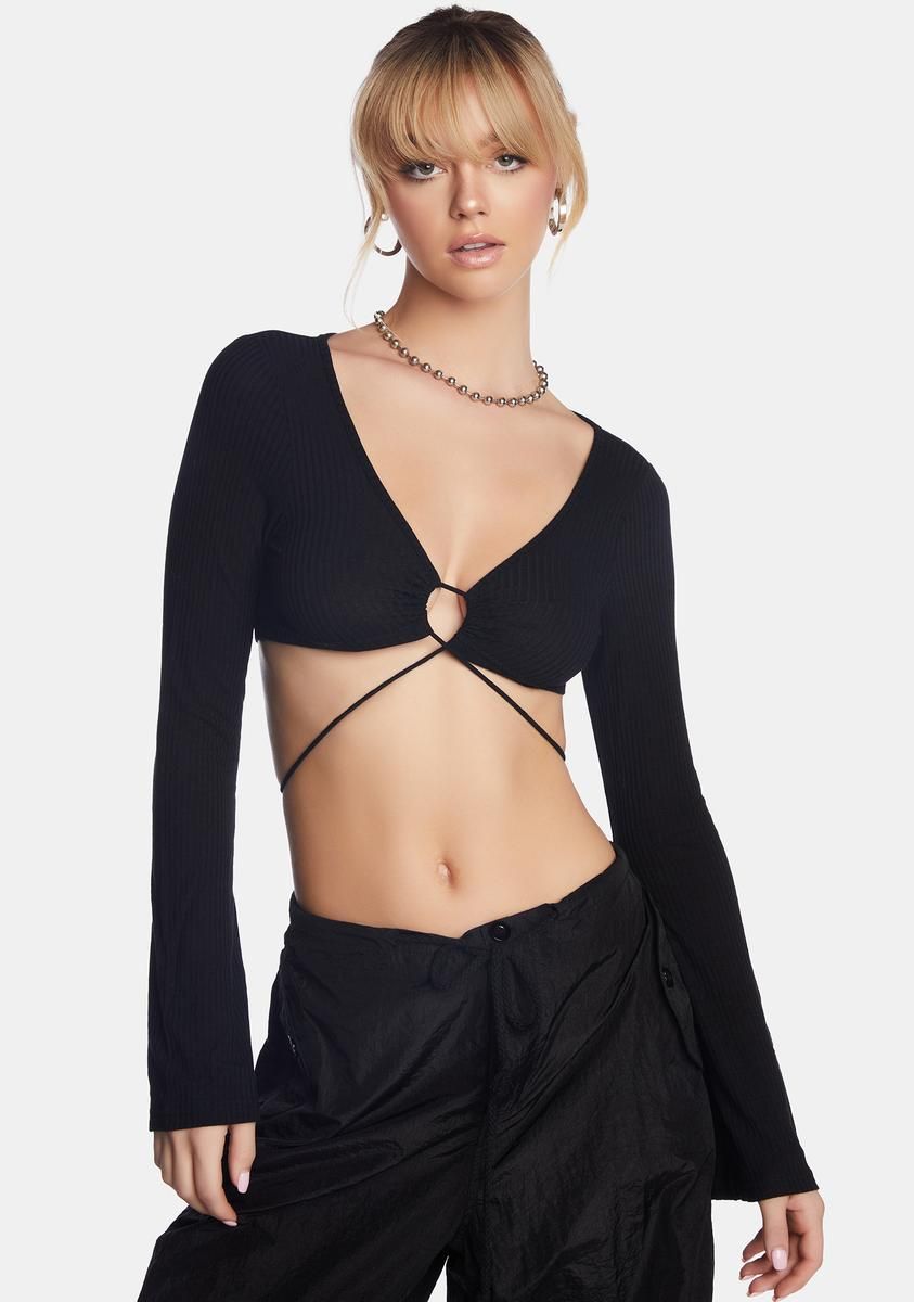 Trending Topic Crop Top sold by Dolls Kill