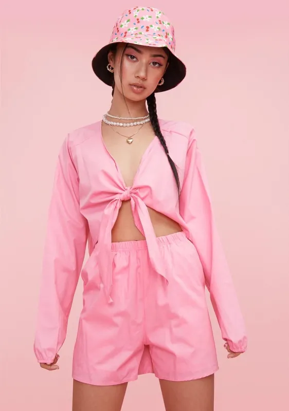 Bubblegum Chic Business Shorts Set sold by Dolls Kill