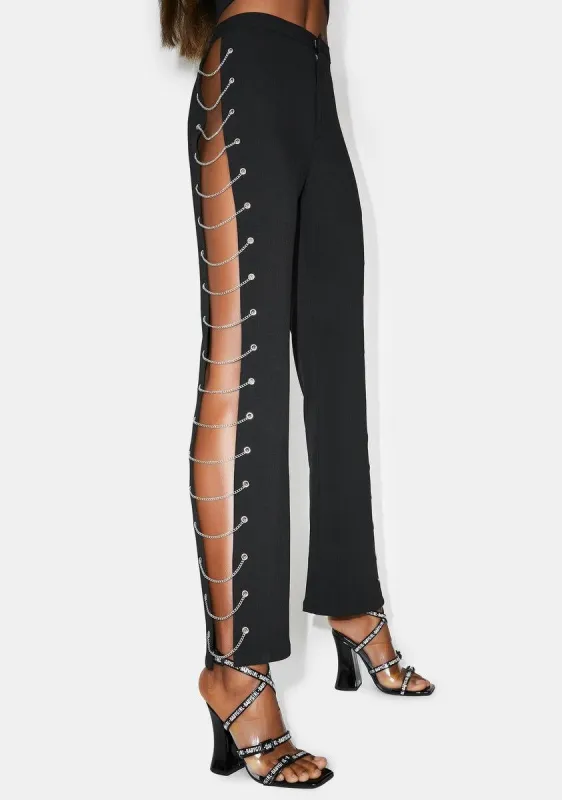 Cut A Deal Chain Pants sold by Dolls Kill