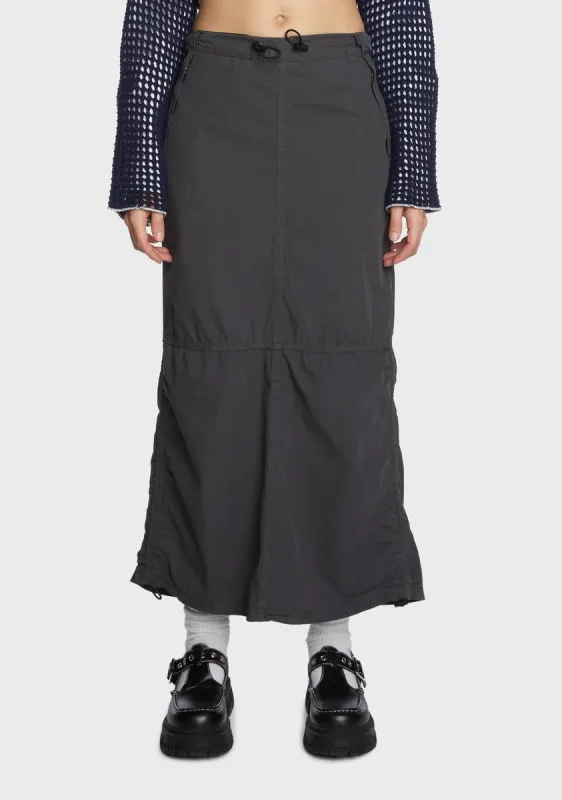 Utility Maxi Skirt sold by Dolls Kill
