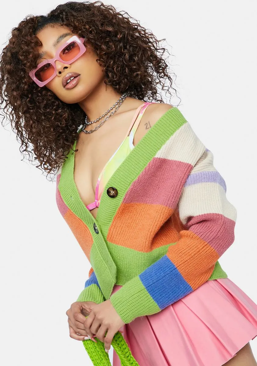 My Favorite Distraction Colorblock Cardigan sold by Dolls Kill product image thumbnail 2