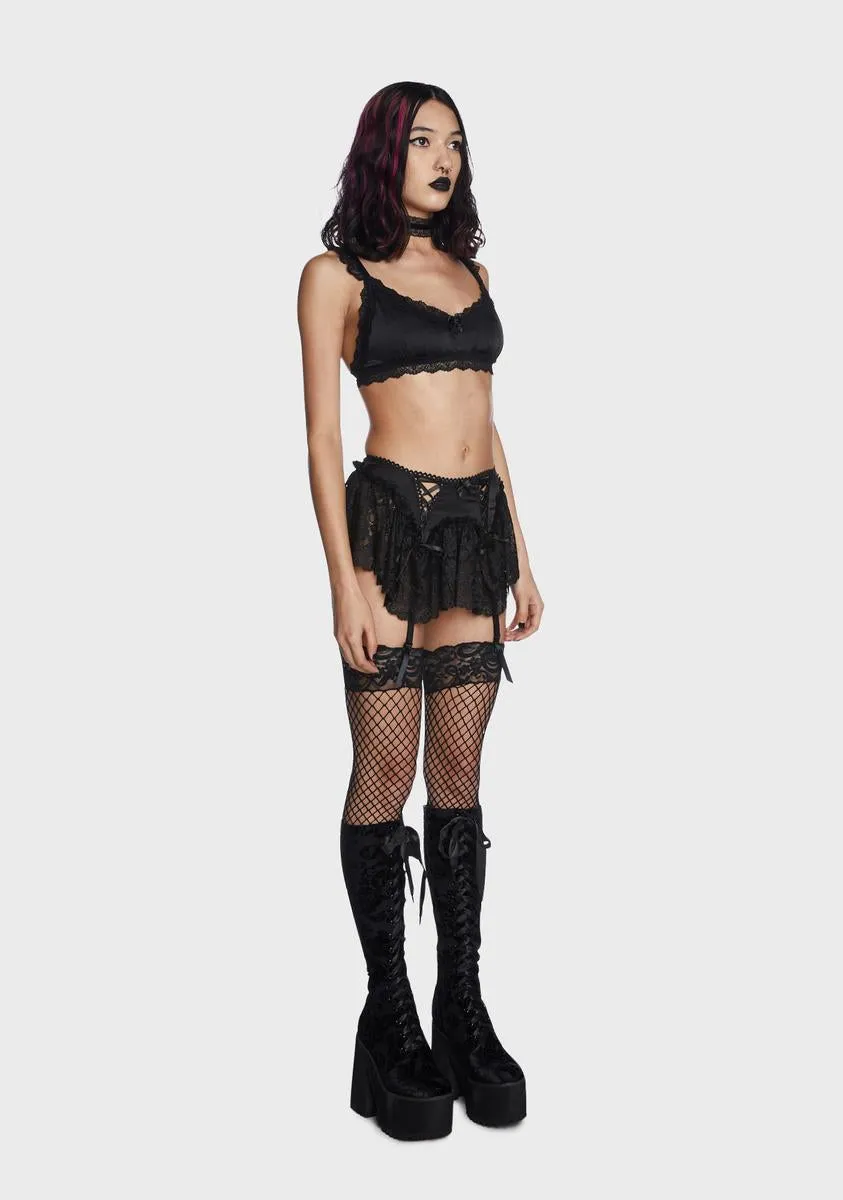 Dark Bewitched Nights Lingerie Set sold by Dolls Kill product image thumbnail 4