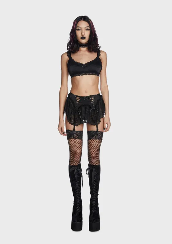 Dark Bewitched Nights Lingerie Set sold by Dolls Kill