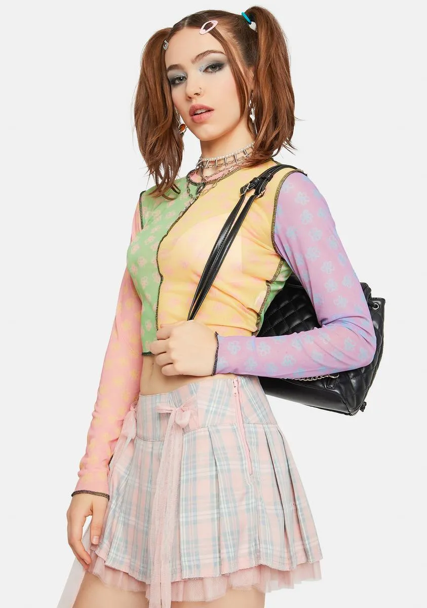 Chiller Mesh Crop Top sold by Dolls Kill product image thumbnail 2