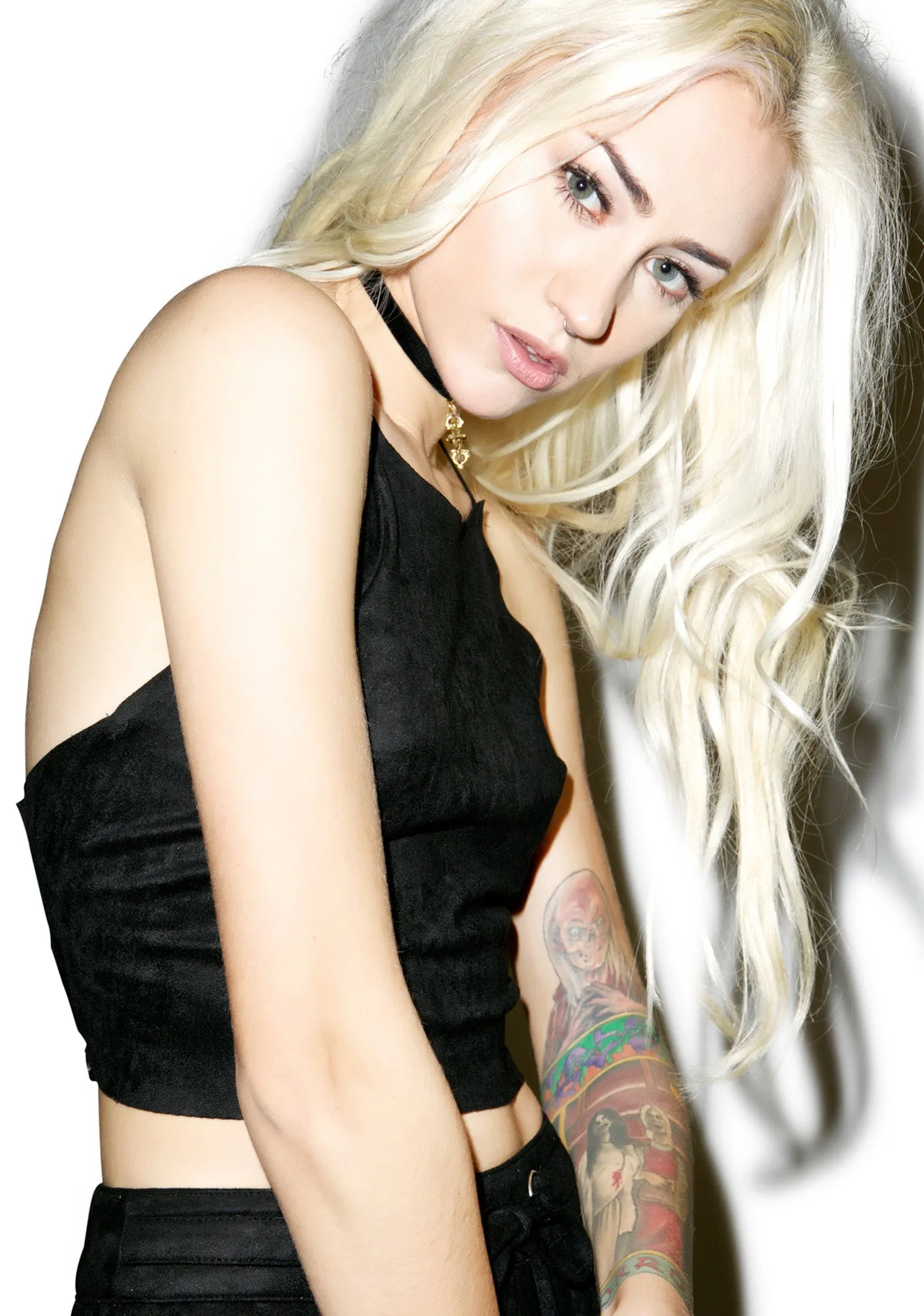 Thru The Night Lace Up Top sold by Dolls Kill